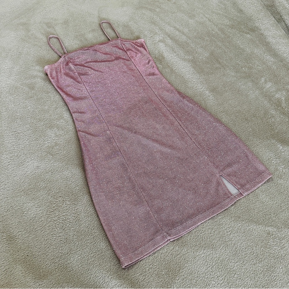 Divided by H&M Pink Sparkle Mini Dress